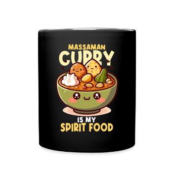 Massaman Curry Thai Food Kawaii - Full Colour Mug - black - Front