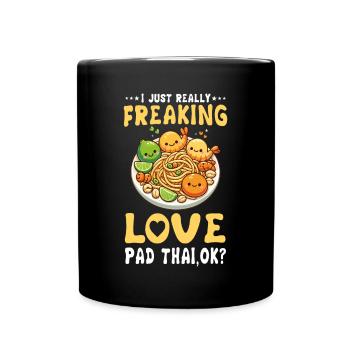 Pad Thai Love - Thai Cuisine Delight & Asian Food - Full Colour Mug - black - Front