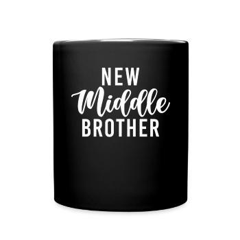 Cadeaux du frère du milieu - Mug uni - noir - Devant
