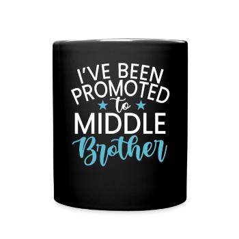 Cadeaux du frère du milieu - Mug uni - noir - Devant