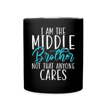 Cadeaux du frère du milieu - Mug uni - noir - Devant