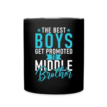 Cadeaux du frère du milieu - Mug uni - noir - Devant