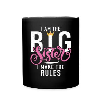 Big Sister Gift - Tasse einfarbig - Schwarz - Vorne