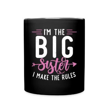Big Sister Gift - Tasse einfarbig - Schwarz - Vorne