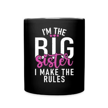 Big Sister Gift - Tasse einfarbig - Schwarz - Vorne
