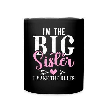 Big Sister Gift - Tasse einfarbig - Schwarz - Vorne