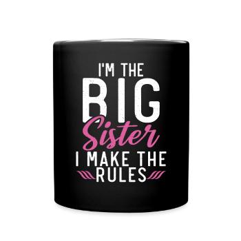 Big Sister Gift - Tasse einfarbig - Schwarz - Vorne