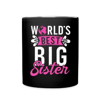 Big Sister Gift - Tasse einfarbig - Schwarz - Vorne