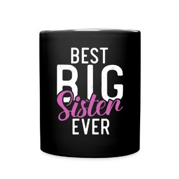 Big Sister Gift - Tasse einfarbig - Schwarz - Vorne