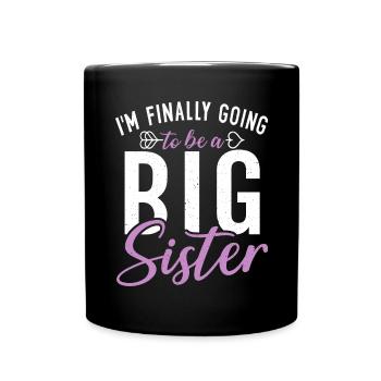 Big Sister Gift - Tasse einfarbig - Schwarz - Vorne