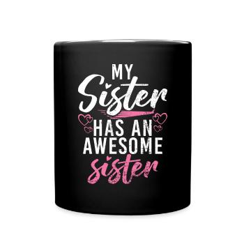 Big Sister Gift - Tasse einfarbig - Schwarz - Vorne