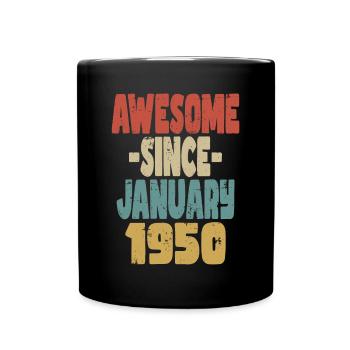 Génial janvier 1960 - Mug uni - noir - Devant