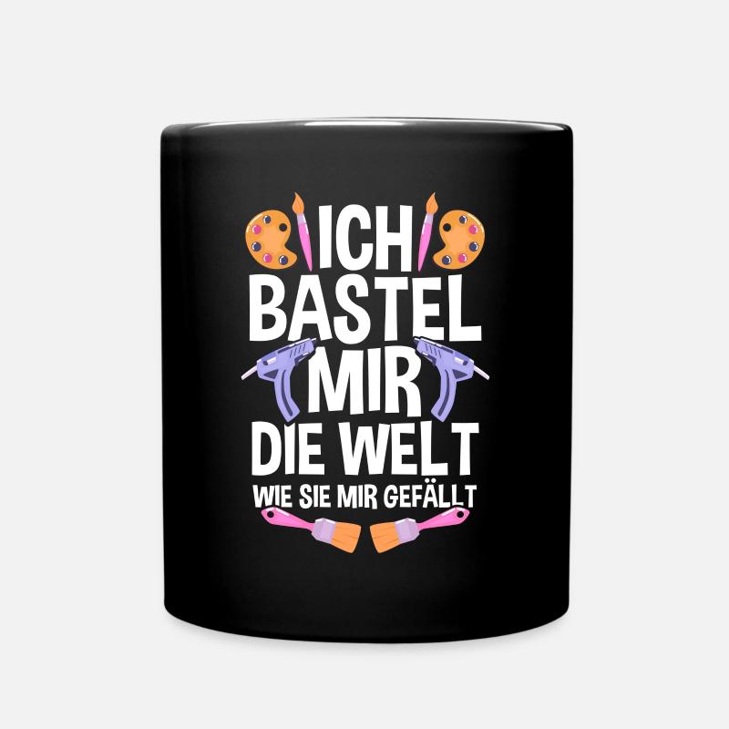 Bastler Bastelunterricht Basteln - Tasse einfarbig - Schwarz