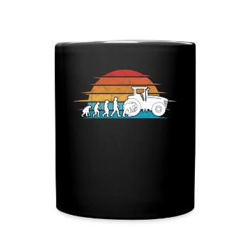 Agricultural Machinery Mechanic Evolution - Full Colour Mug - black - Front