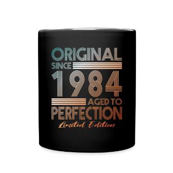 40th Birthday Vintage 1984 Original Since 1984 - Full Colour Mug - black - Front