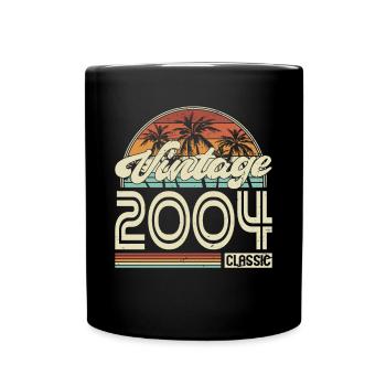 20e anniversaire Millésime 2004 Classique 2004 - Mug uni - noir - Devant