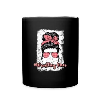 Wrestling Wrestler Fight Wrestling Ringer Gift - Full Colour Mug - black - Front