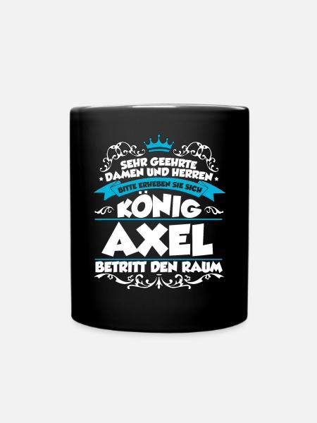 Axel Name Design - Tasse einfarbig - Schwarz