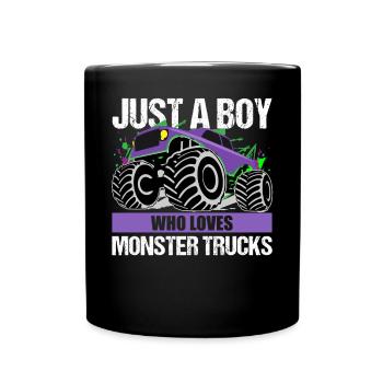 Cadeau Monster Truck Passion pour garçons - Mug uni - noir - Devant