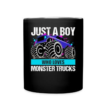 Cadeau Monster Truck Passion pour garçons - Mug uni - noir - Devant