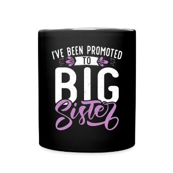Big Sister Gift - Tasse einfarbig - Schwarz - Vorne