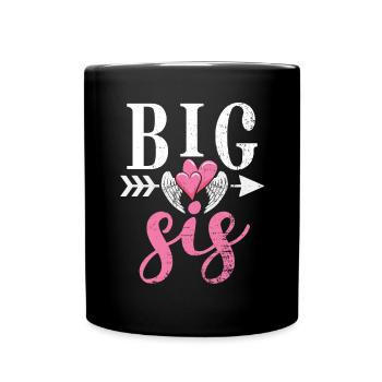 Big Sister Gift - Tasse einfarbig - Schwarz - Vorne