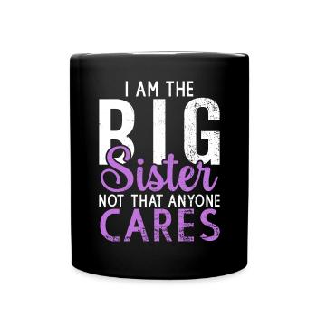 Big Sister Gift - Tasse einfarbig - Schwarz - Vorne
