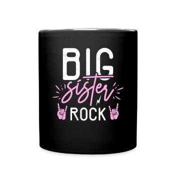 Big Sister Gift - Tasse einfarbig - Schwarz - Vorne