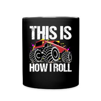 Dynamic Monster Truck Adventure - Full Colour Mug - black - Front