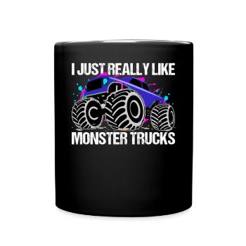 Real Monster Truck Passion - Full Colour Mug - black - Front