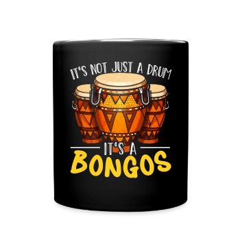Bongo Player Musicien d’instrument de musique - Mug uni - noir - Devant