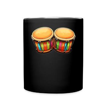 Bongo Player Musicien d’instrument de musique - Mug uni - noir - Devant