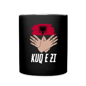 Drapeau albanais Aigle albanais Shqiponja - Mug uni - noir - Devant