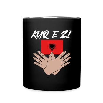 Drapeau albanais Aigle albanais Shqiponja - Mug uni - noir - Devant