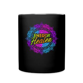 Chakra Guérison Holistique Mains Guérisseur Énergétique Reiki - Mug uni - noir - Devant