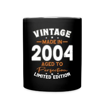 20. Geburtstag Jahrgang 2004 Made in 2004 - Tasse einfarbig - Schwarz - Vorne