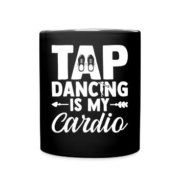 Claquettes Danseuse de claquettes - Mug uni - noir - Devant
