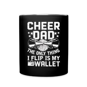 Cheerleading Cheerleader - Tasse einfarbig - Schwarz - Vorne