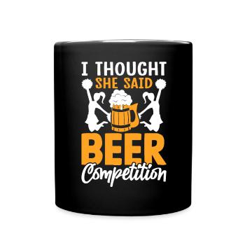 Cheerleading Cheerleader Cheer - Tasse einfarbig - Schwarz - Vorne