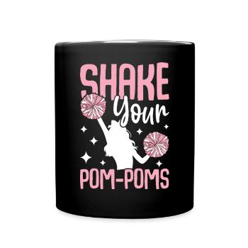 Cheerleading Cheerleader Cheer - Full Colour Mug - black - Front