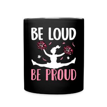 Cheerleading Cheerleader Cheer - Tasse einfarbig - Schwarz - Vorne