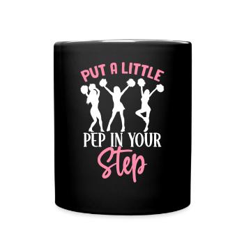 Cheerleading Cheerleader Cheer - Full Colour Mug - black - Front