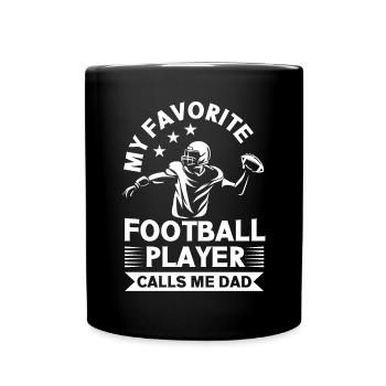 Soccer Dad Proud Soccer Dad Father's Day - Full Colour Mug - black - Front