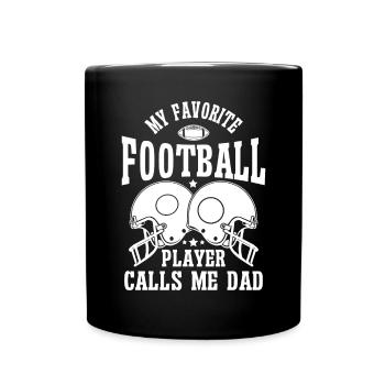 Soccer Dad Proud Soccer Dad Father's Day - Full Colour Mug - black - Front