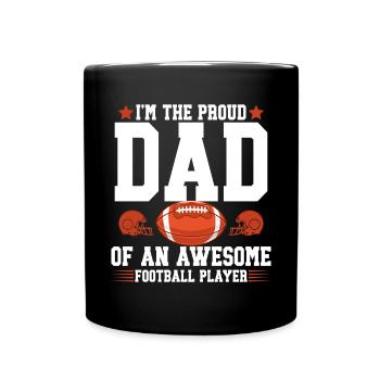 Soccer Dad Proud Soccer Dad Father's Day - Full Colour Mug - black - Front