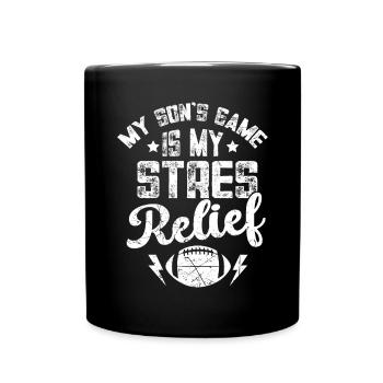Soccer Dad Proud Soccer Dad Father's Day - Full Colour Mug - black - Front