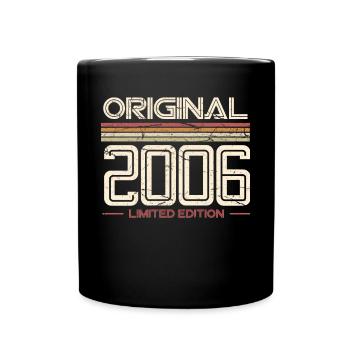 18e anniversaire 2006 Année de naissance - Mug uni - noir - Devant