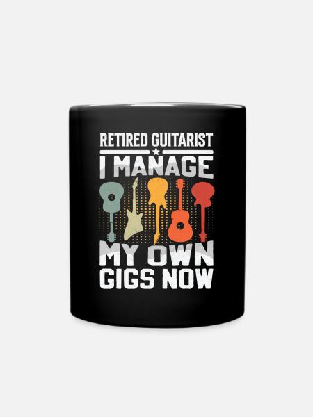 Guitariste à la retraite - Je gère mes propres concerts - Mug uni - noir