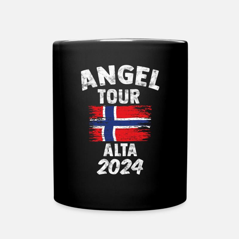 ALTA 2024 - Angel Tour Norwegen Geschenk - Tasse einfarbig - Schwarz