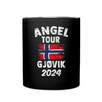 GJÖVIK 2024 Fishing Tour Norway - Full Colour Mug - black - Front
